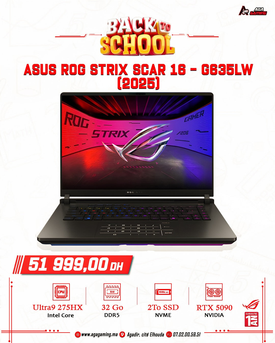 ASUS ROG STRIX SCAR 16 - G635LW 2025 ASUS ROG STRIX SCAR 16 - G635LW 2025